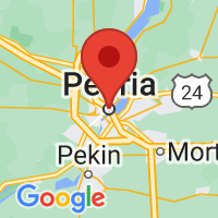 Map of Peoria, IL US